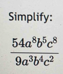 Simplify: