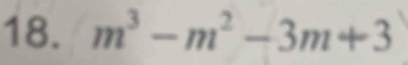 m^3-m^2-3m+3