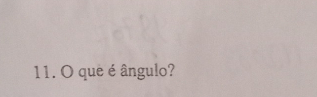 que é ângulo?