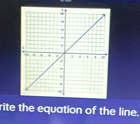 rite the equation of the line.