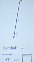 Symbol:
vector WT and vector □ 