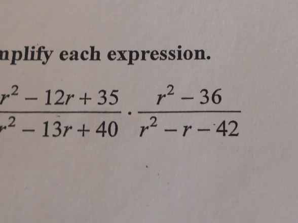 nplify each expression.