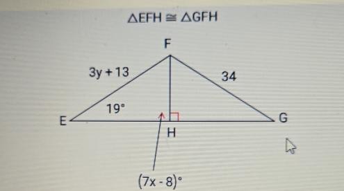 △ EFH≌ △ GFH