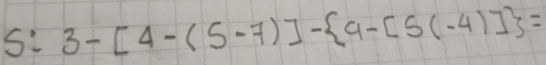 5:3-[4-(5-7)]- 9-[5(-4)] =