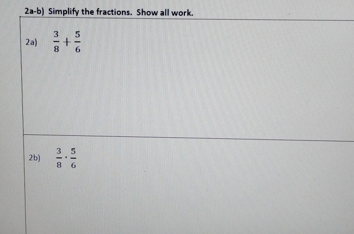 2a-b) Simplify theac