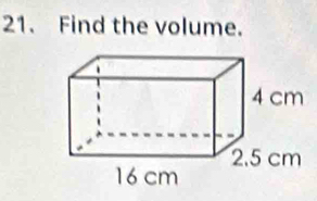 Find the volume.