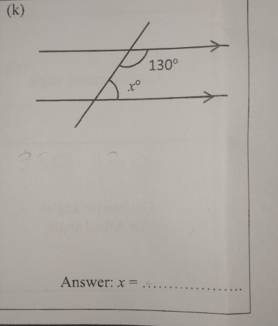 Answer: x= _