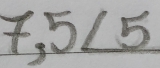 7,5∠ 5