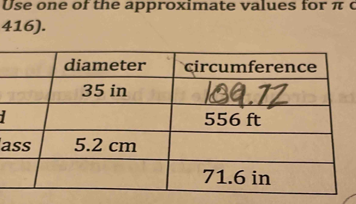 Use one of the approximate values for π c
416). 
1
a