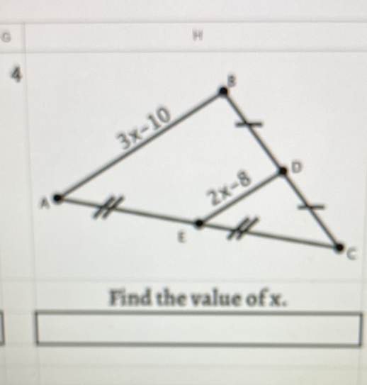 Find the value of x.