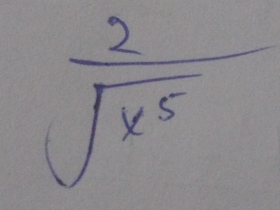  2/sqrt(x^5) 