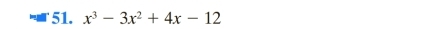 x^3-3x^2+4x-12