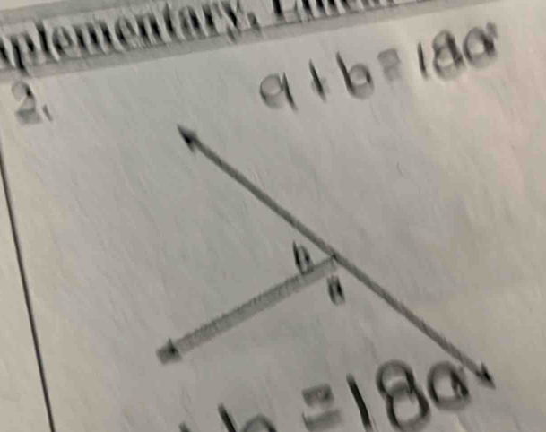 a+b=180°