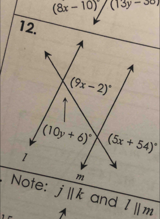 Note: jparallel k and l||m