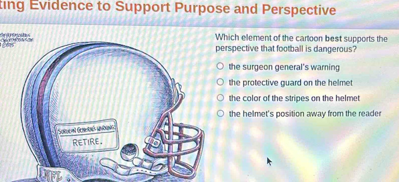 Solved: ting Evidence to Support Purpose and Perspective f eriomsWhich ...