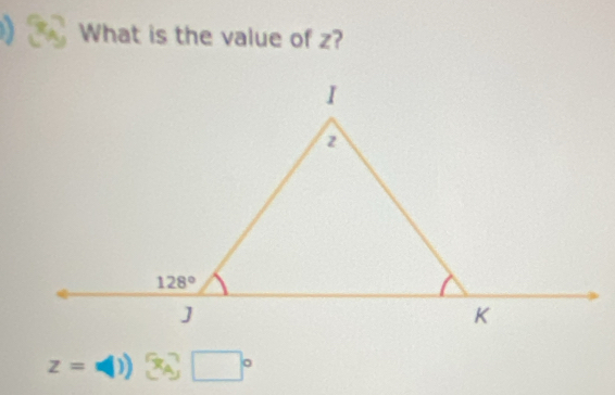 What is the value of z?
z=w()) 3x_A□°□°