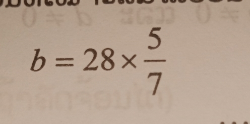 b=28*  5/7 