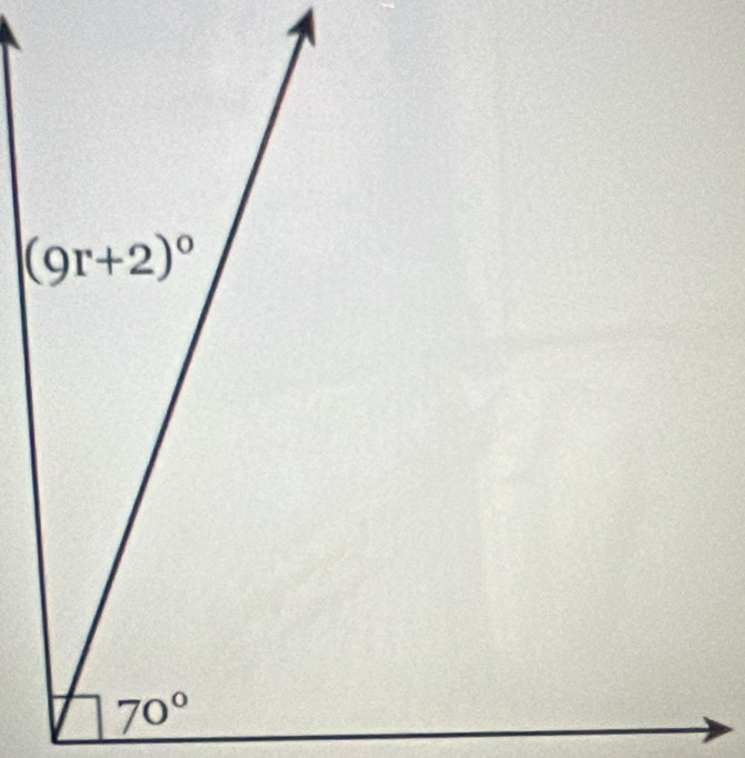 (9r+2)^circ 
70°