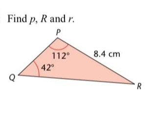 Find p, R and r.