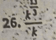 frac k^(frac 13)3^-k^(-1)