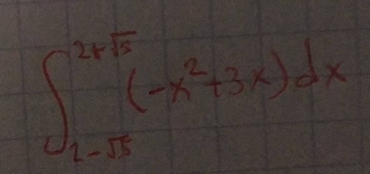 ∈t _1-sqrt(3)^2+sqrt(3)(-x^2+3x)dx