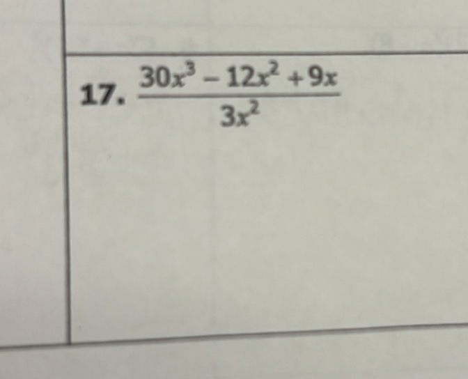  (30x^3-12x^2+9x)/3x^2 