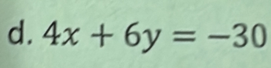 4x+6y=-30