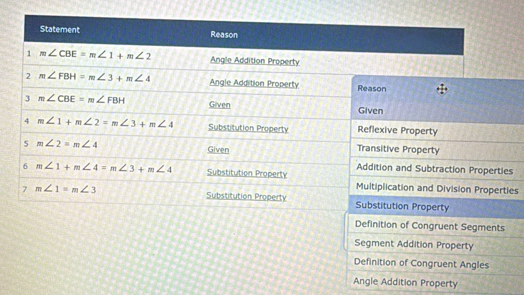 Angle Addition Property