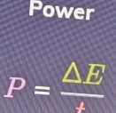 Power
P= △ B/4 