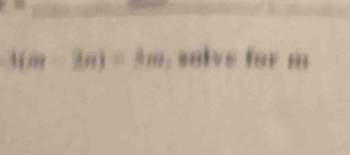 i(m-3n)=3m salve for m