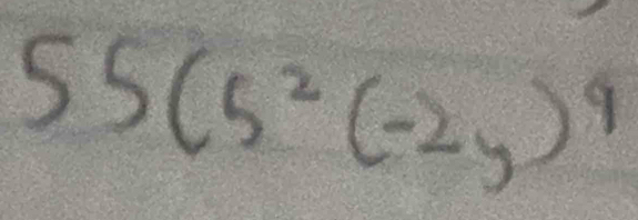 55(5^2(-2y)^4