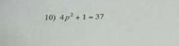 4p^2+1=37