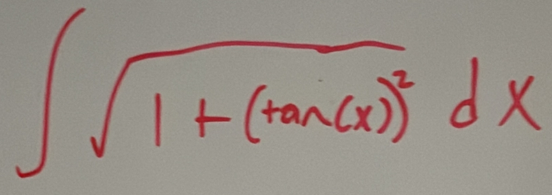 ∈t sqrt(1+(tan 6x)^2)dx