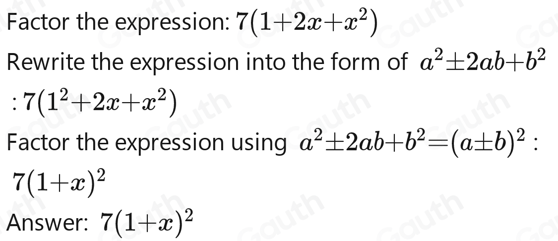 Solved: 7+14x+7x^2 [Math]
