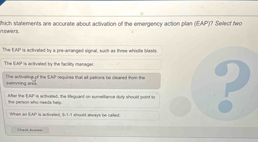 Solved: Which statements are accurate about activation of the emergency ...