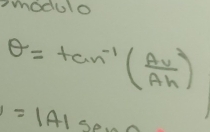 modulo
θ =tan^(-1)( Av/Ah )
=1A1spmo