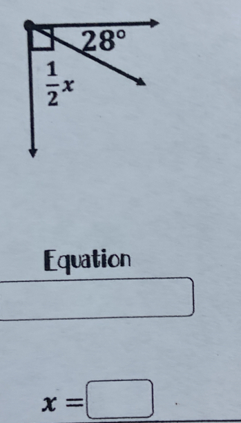 Equation
x=□