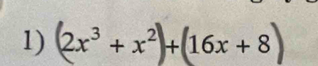 2x³ + x² + 16x + 8