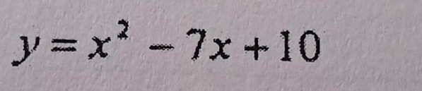 y=x^2-7x+10