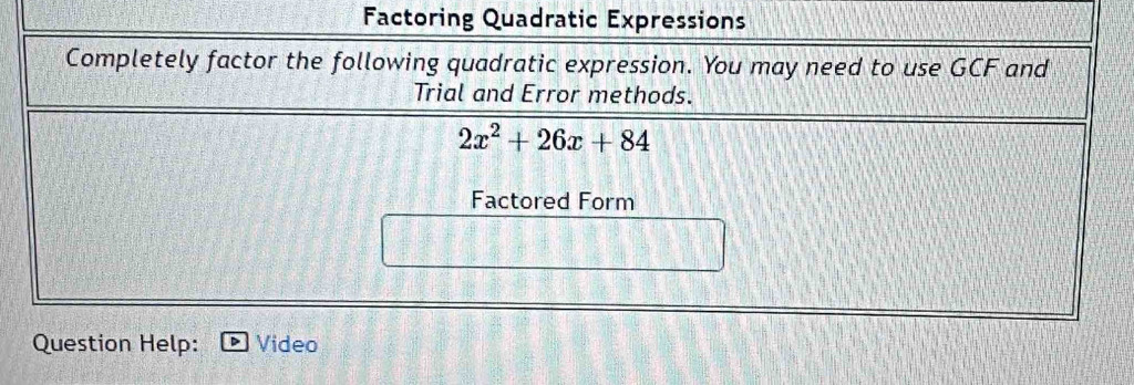 Factoring Q