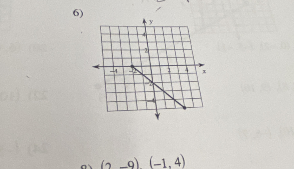 (2,-9)(-1,4)