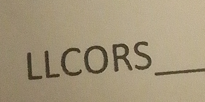 LLCORS_