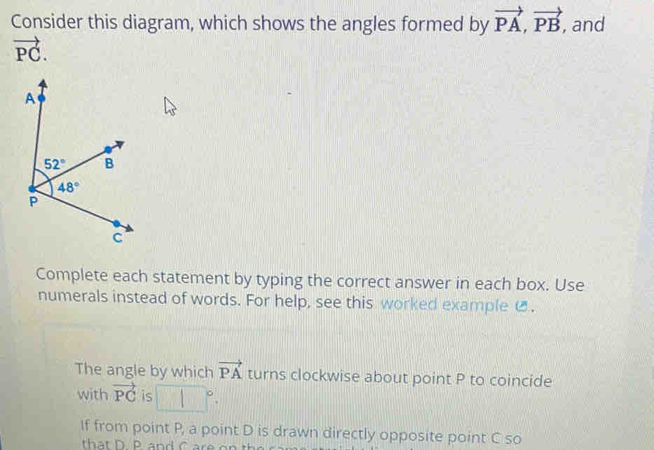 Solved: Consider this diagram, which shows the angles formed by vector ...
