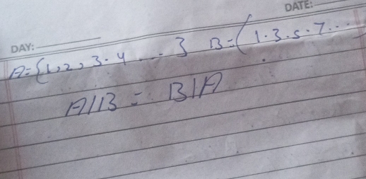 A= 1,2,3.4... _ B=(1,3,5,7,... _ 
A/13=1319