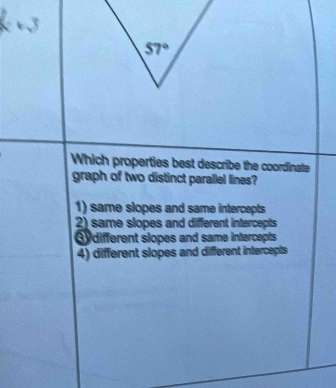 Solved: Which properties best describe the coordinate graph of two ...