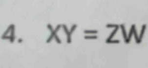 XY=ZW