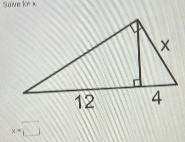 Solve for x.
xequiv □