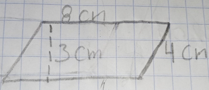 8 cm
BCm 4cm
A