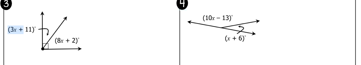 3
(10x-13)^circ 
(x+6)^circ 