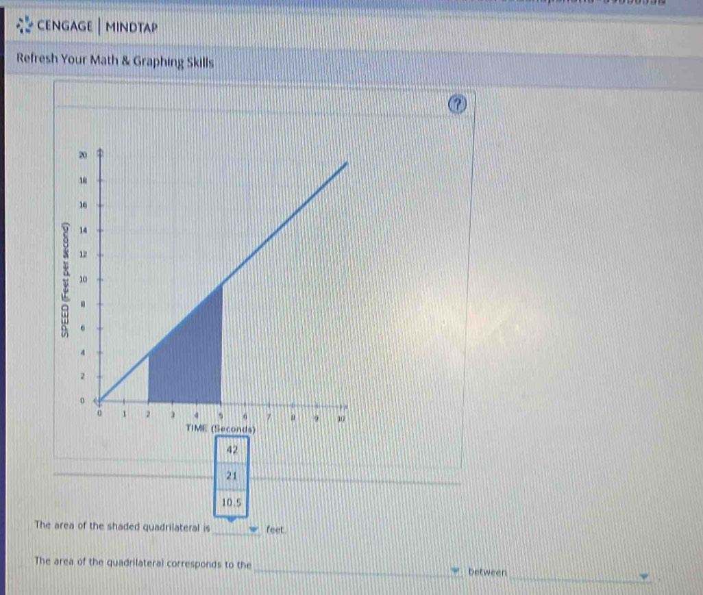 Solved: CENGAGE | MINDTAP Refresh Your Math & Graphing Skills 42 21 10. ...